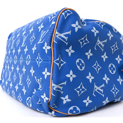Louis Vuitton Calfskin Monogram Speedy P9 Bandouliere 40 Blue 10 of 10