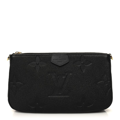 Louis Vuitton Empreinte Monogram Giant Multi Pochette Accessories Large Pochette Black 1 of 10