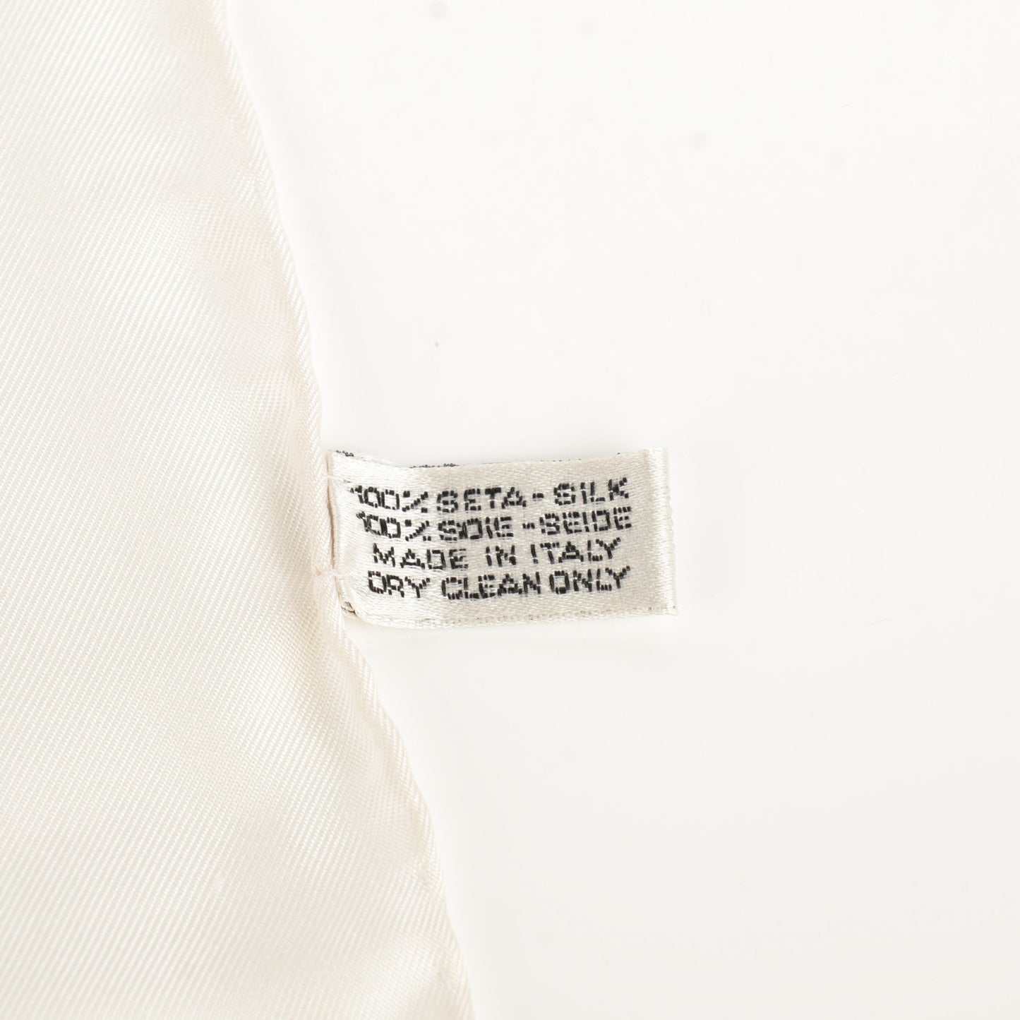 Silk Paris Square Scarf White