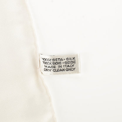 Chanel Silk Paris Square Scarf White 5 of 6