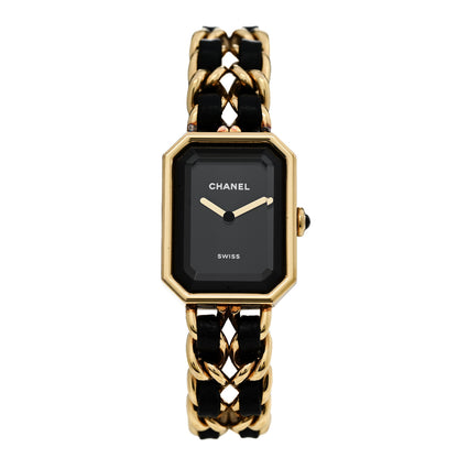 Chanel Stainless Steel Lambskin 20mm Chain Premiere Quartz Watch Gold 1 of 5