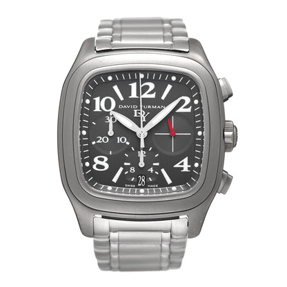 David Yurman Titanium 41mm Belmont Chronograph Automatic Watch Grey 1 of 4