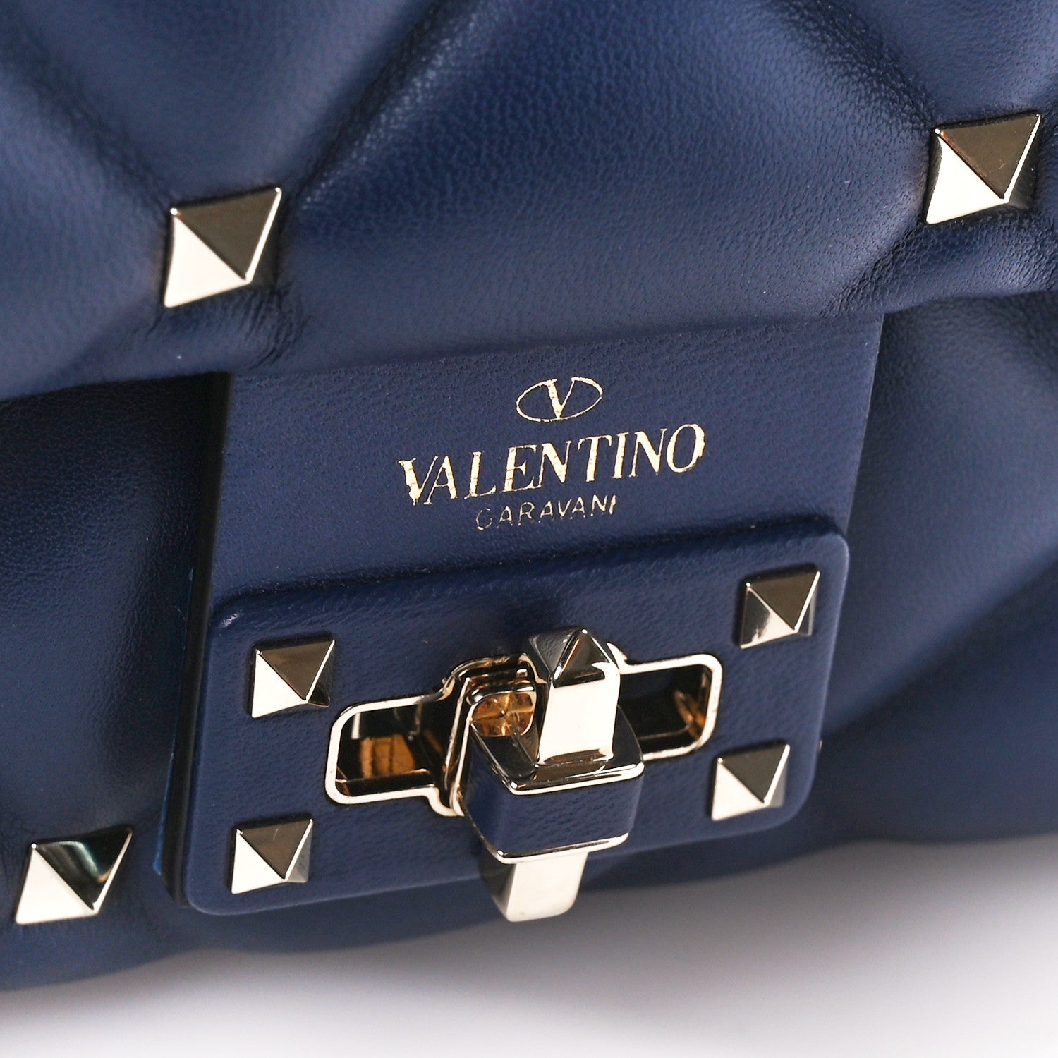 Valentino Garavani Nappa Small Candystud Crossbody Navy 8 of 11