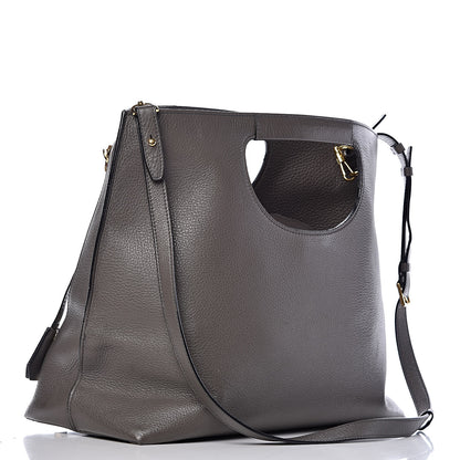 Tom Ford Grained Calfskin Alix Padlock Zip Tote Graphite 4 of 12