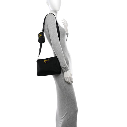 Prada Tessuto Nylon Crossbody Bag Black 2 of 11