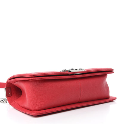Chanel Caviar Quilted Medium Boy Flap Light Red 4 of 11