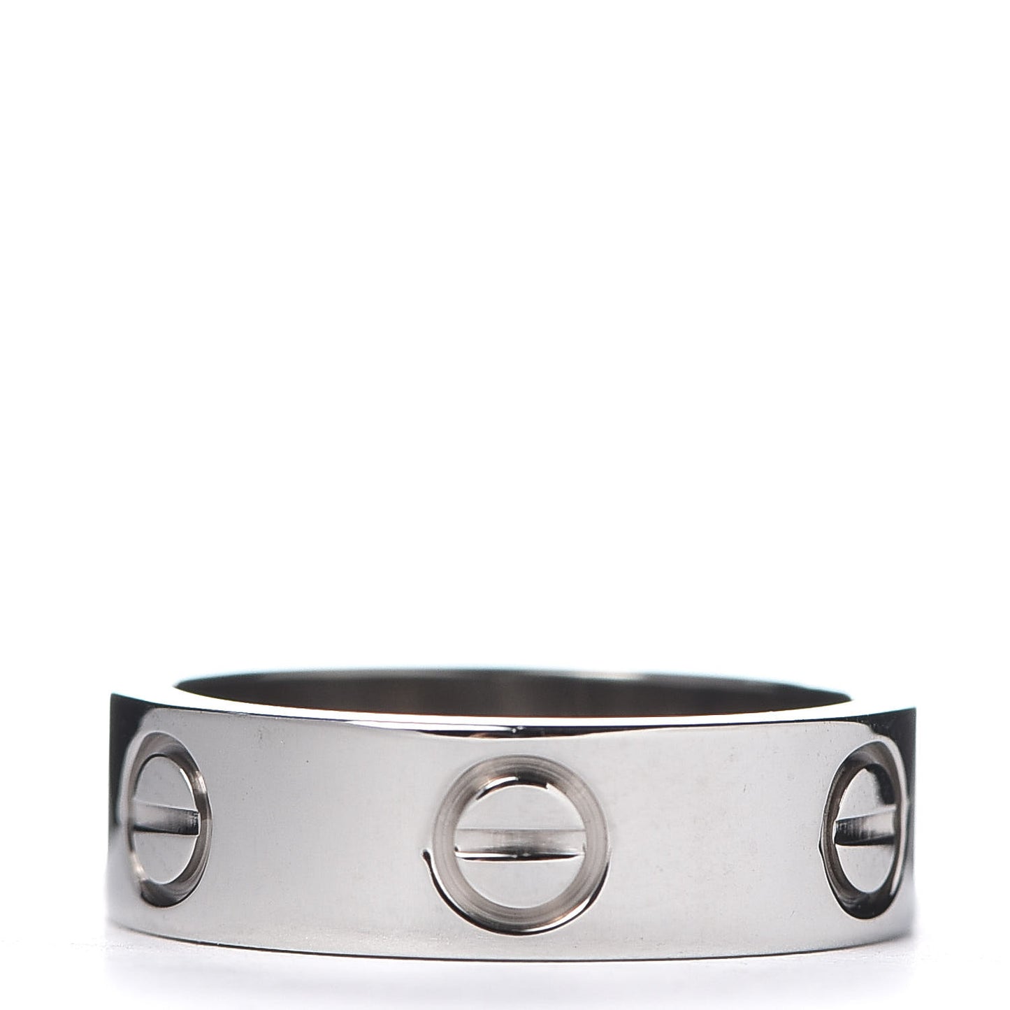 18K White Gold 5.5mm LOVE Ring 50 5.25
