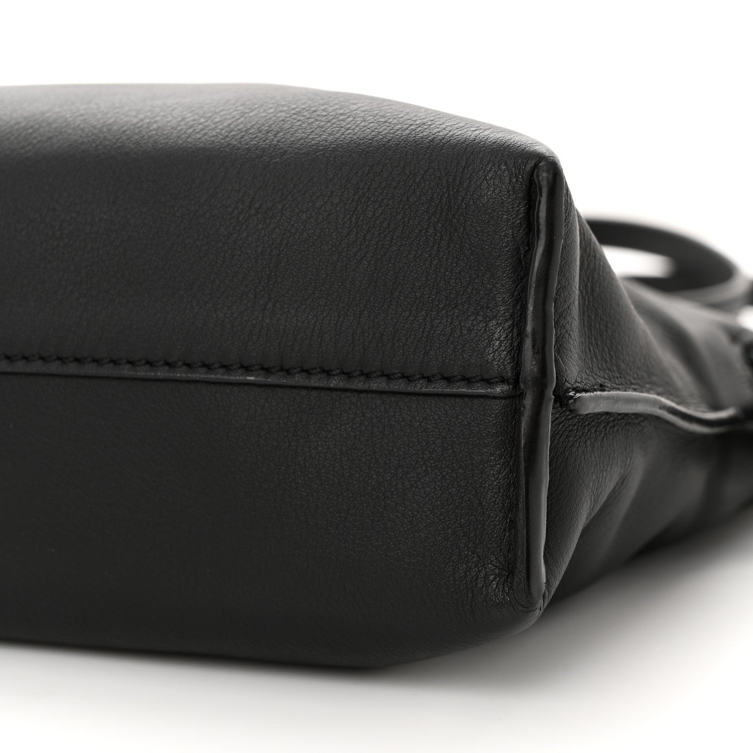 Loewe Nappa Calfskin Mini Flamenco Knot Clutch With Chain Black 10 of 12