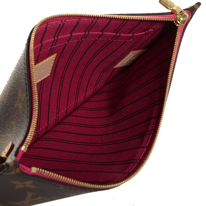 Louis Vuitton Monogram Neverfull MM GM Pochette Pivoine 5 of 9