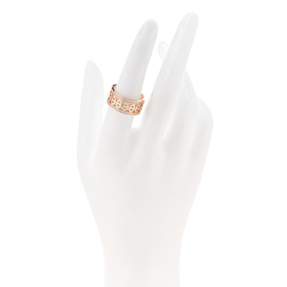 Hermes 18K Rose Gold Diamond PM Chaine d'Ancre Divine Ring 55 7.25 2 of 4