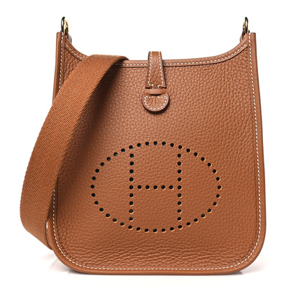Hermes Taurillon Clemence Evelyne TPM Gold 1 of 11