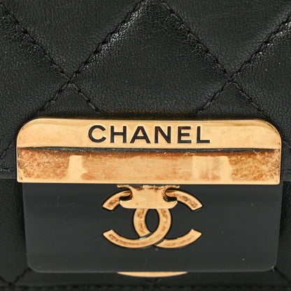 Chanel Sheepskin Quilted Mini Beauty Lock Flap Black 11 of 11