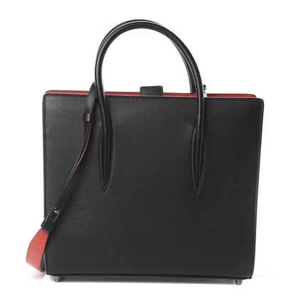 Christian Louboutin Calfskin Empire Patent Studded Medium Paloma Black 1 of 8