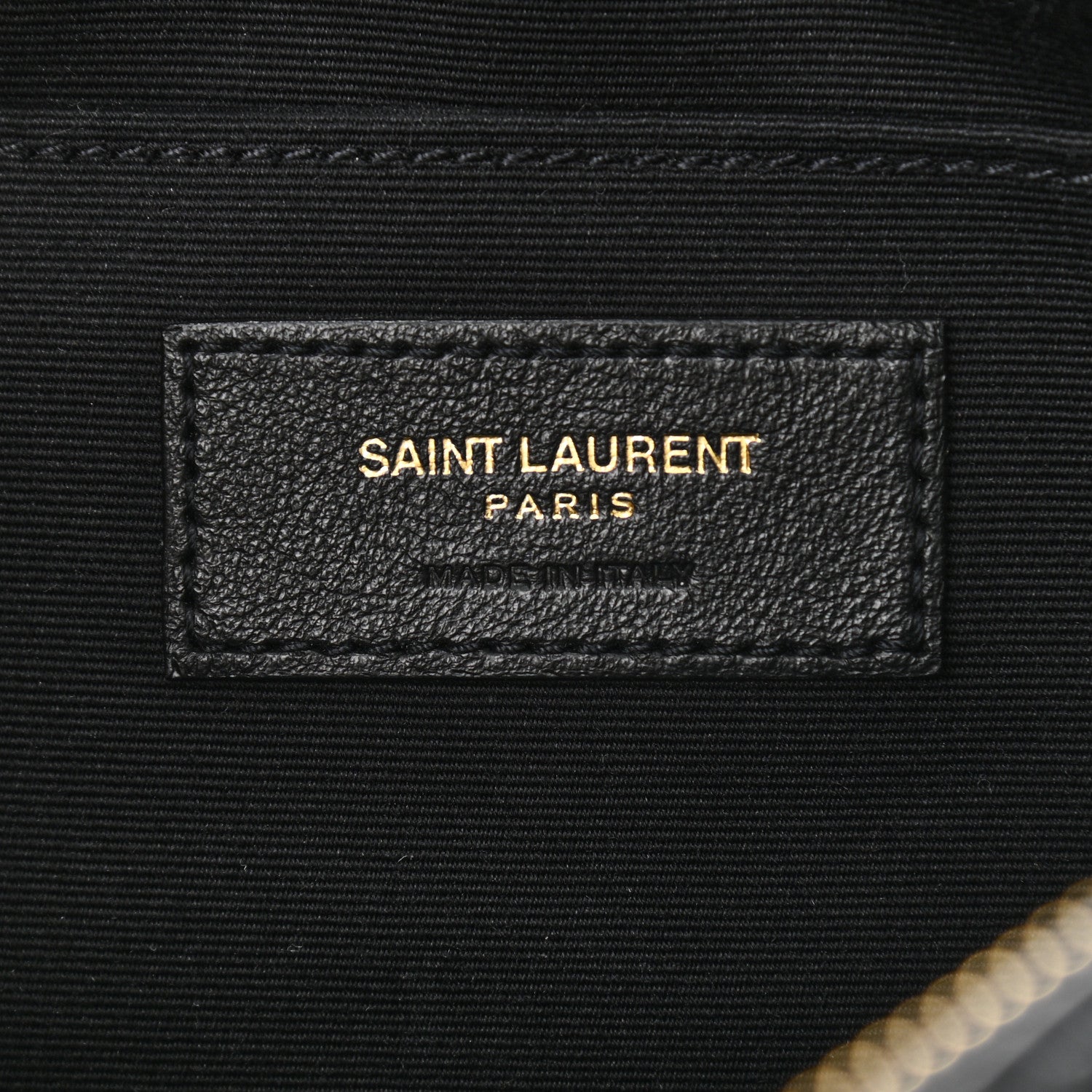 Saint Laurent Calfskin Leopard Print Monogram Lou Camera Bag Black 6 of 10