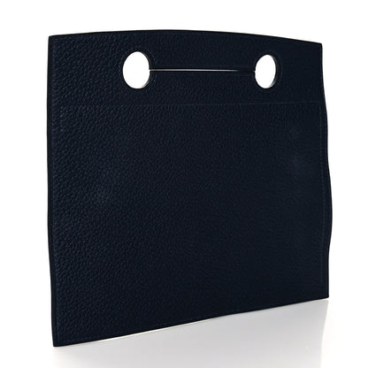 Hermes Togo Verso Backpocket Pouch 30 Menthe Indigo 3 of 7