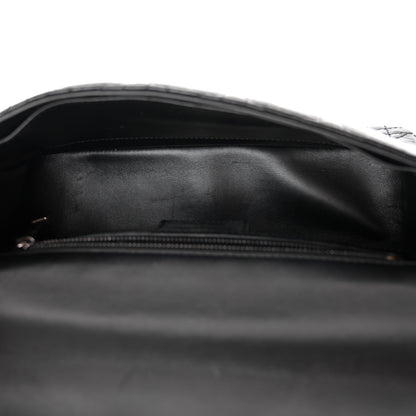 Christian Dior Crinkled Patent Lambskin Cannage Medium Caro Bag Black 6 of 11