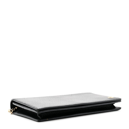Gucci Dollar Calfskin Medium Betty Chain Wallet Black 4 of 10