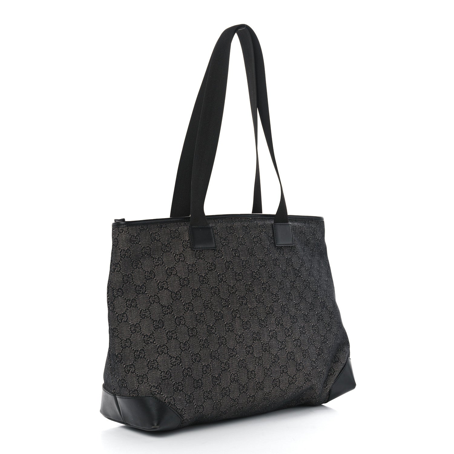 Gucci Monogram Tote Bag Black 2 of 12