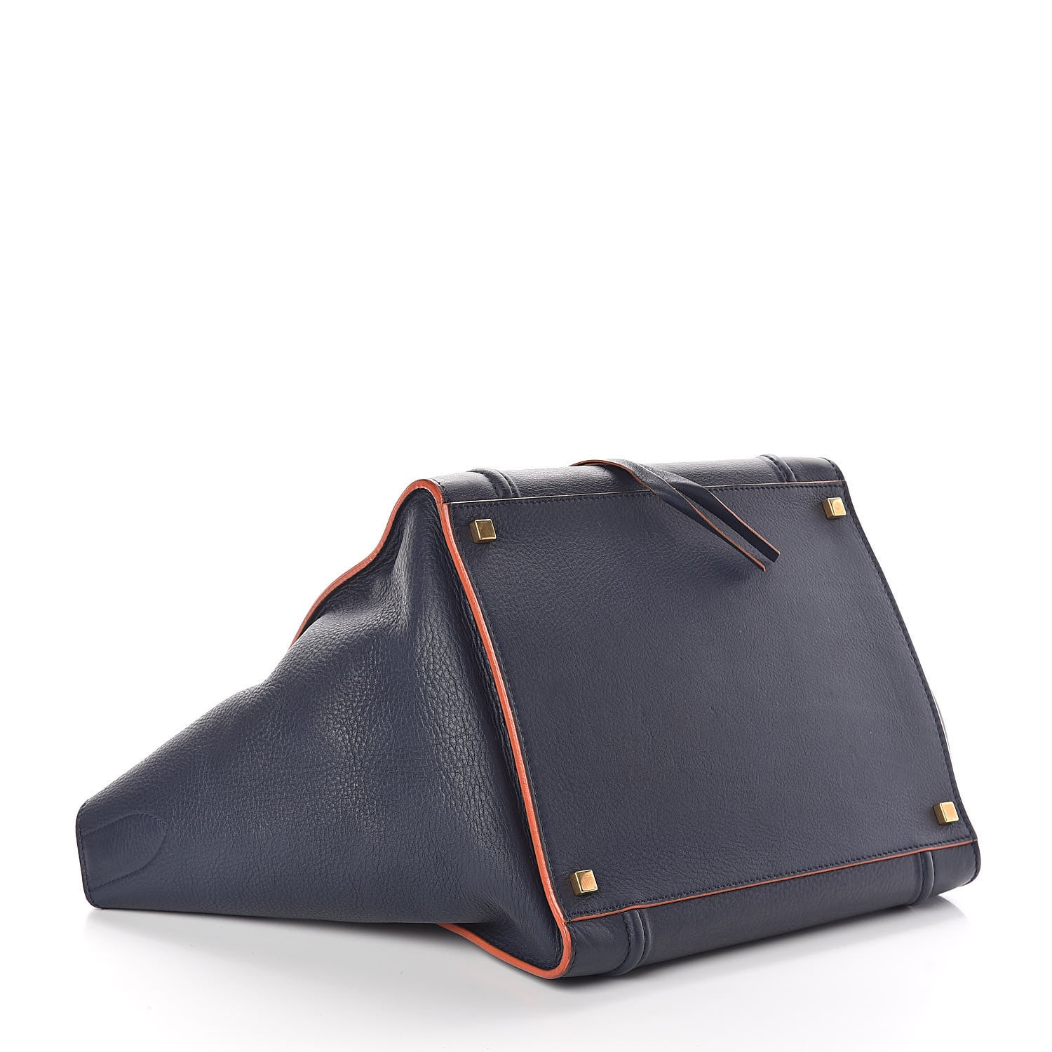 Celine Baby Grained Calfskin Medium Phantom Luggage Midnight 4 of 9
