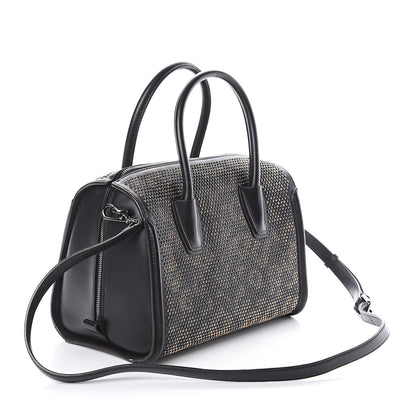 MCM Calfskin Balam Spitze Boston Bag Black 2 of 8