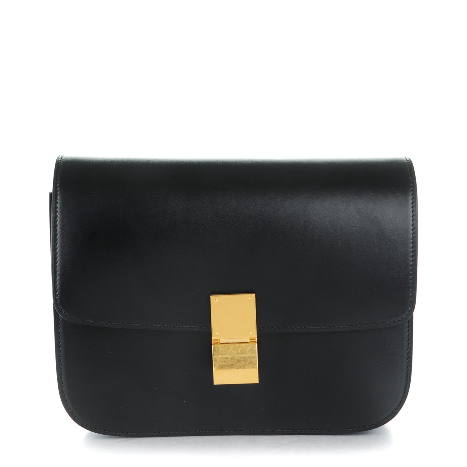Celine Box Calfskin Medium Classic Box Flap Bag Black 1 of 7