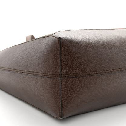 Gucci GG Supreme Monogram Web Ophidia Tote Brown 8 of 9