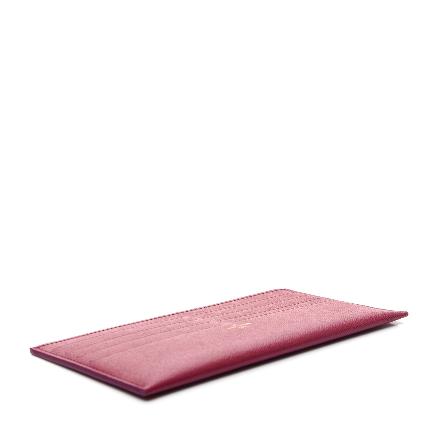 Calfskin Felicie Card Holder Insert Fuchsia
