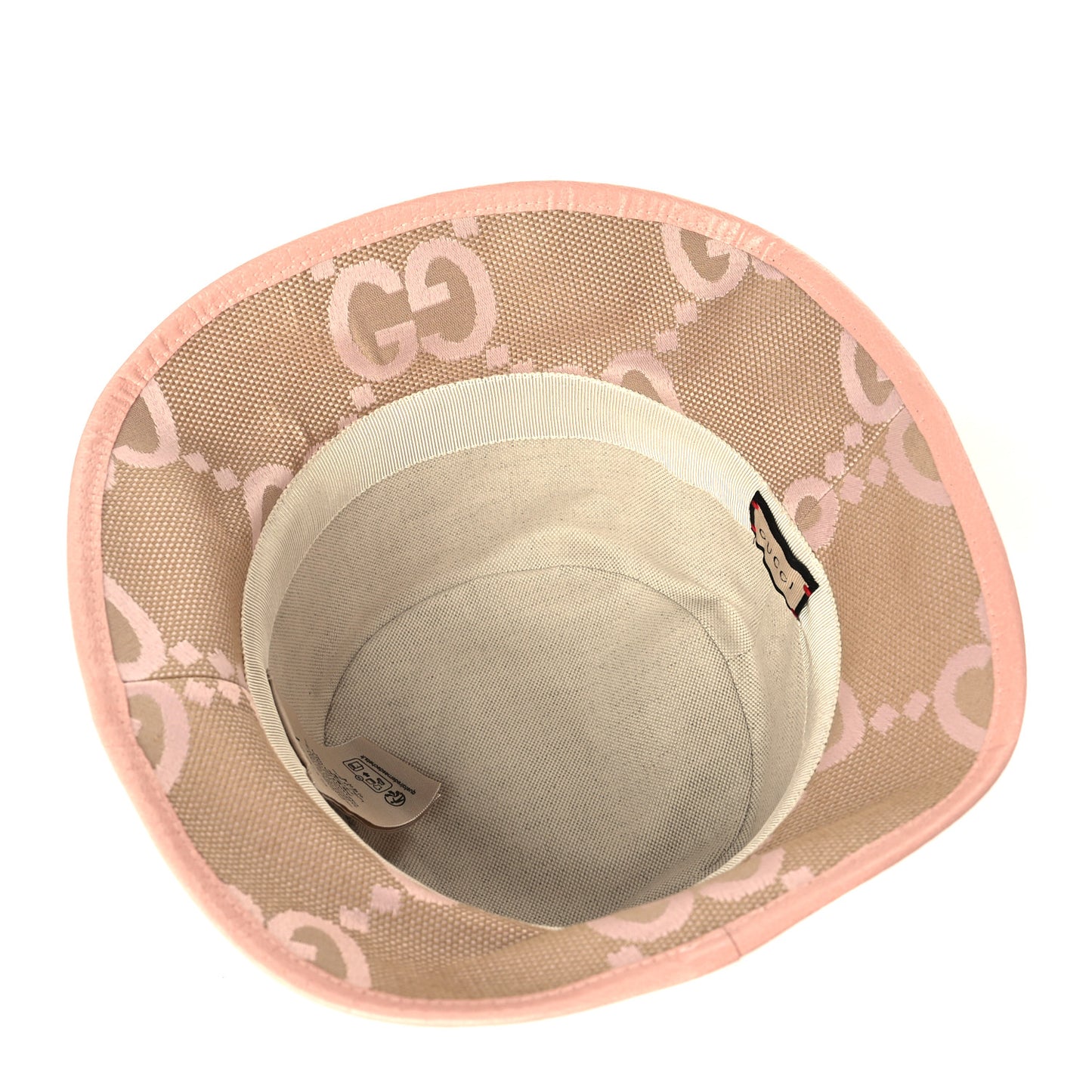 Monogram Jumbo GG Mosteria Bucket Hat M Beige Perfect Pink