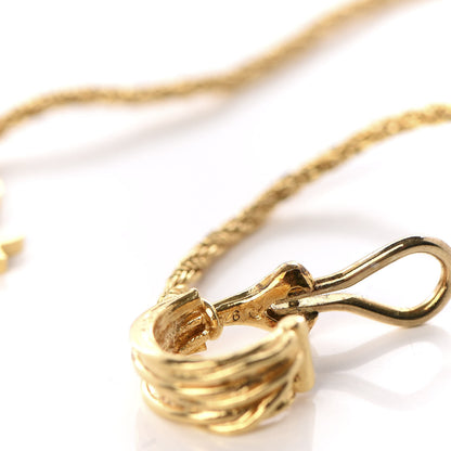 Saint Laurent Metal Opyum Clip On Drop Earrings Gold 4 of 5