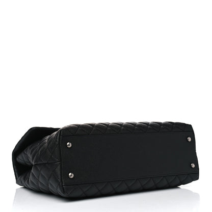 Chanel Caviar Quilted Large Coco Handle Flap Black 3 of 4