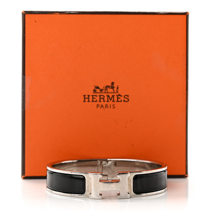 Hermes Enamel Narrow Clic Clac H Bracelet PM Black 6 of 6