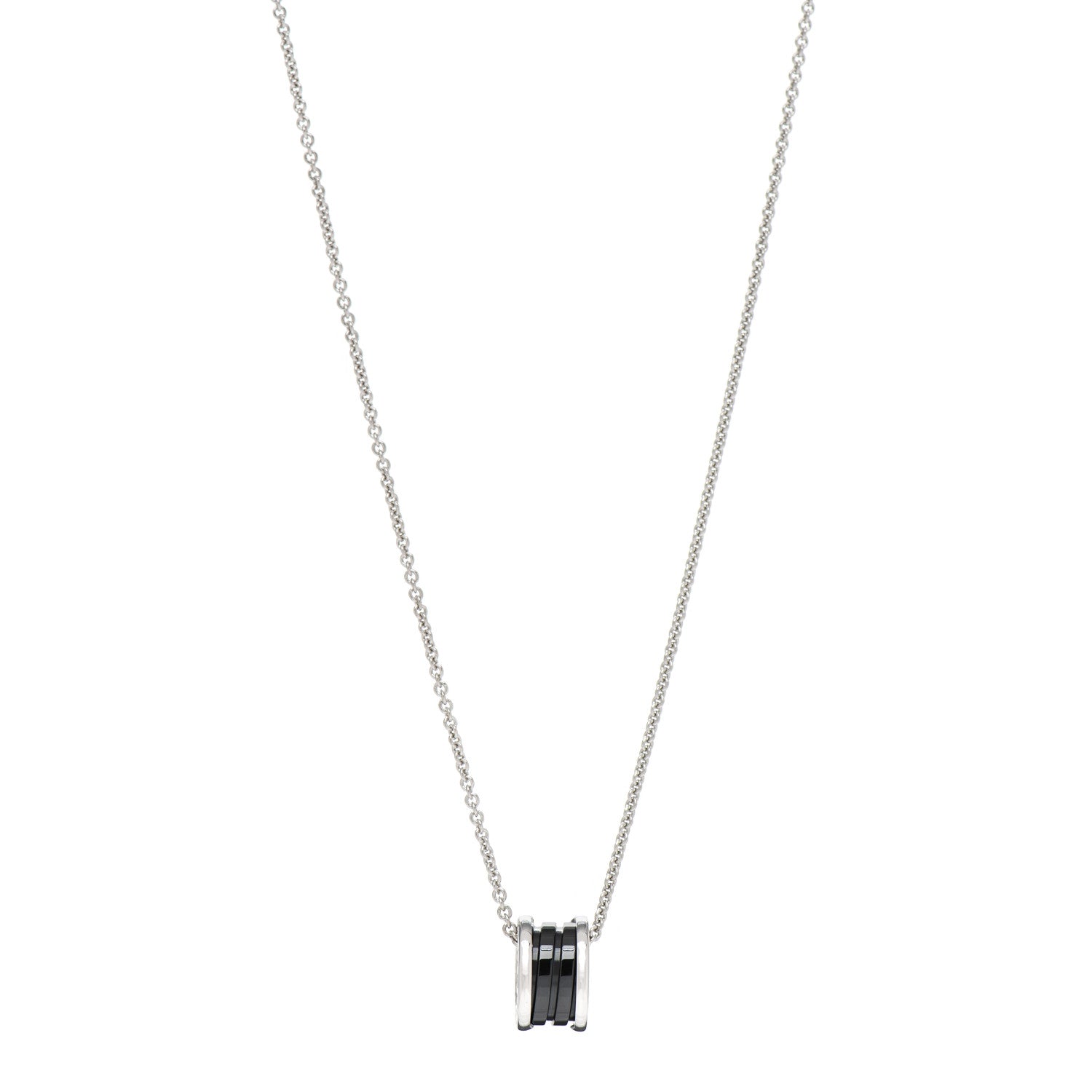 Bulgari Sterling Silver Ceramic Save The Children Pendant Necklace 1 of 4