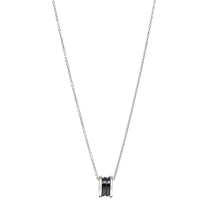 Bulgari Sterling Silver Ceramic Save The Children Pendant Necklace 1 of 4