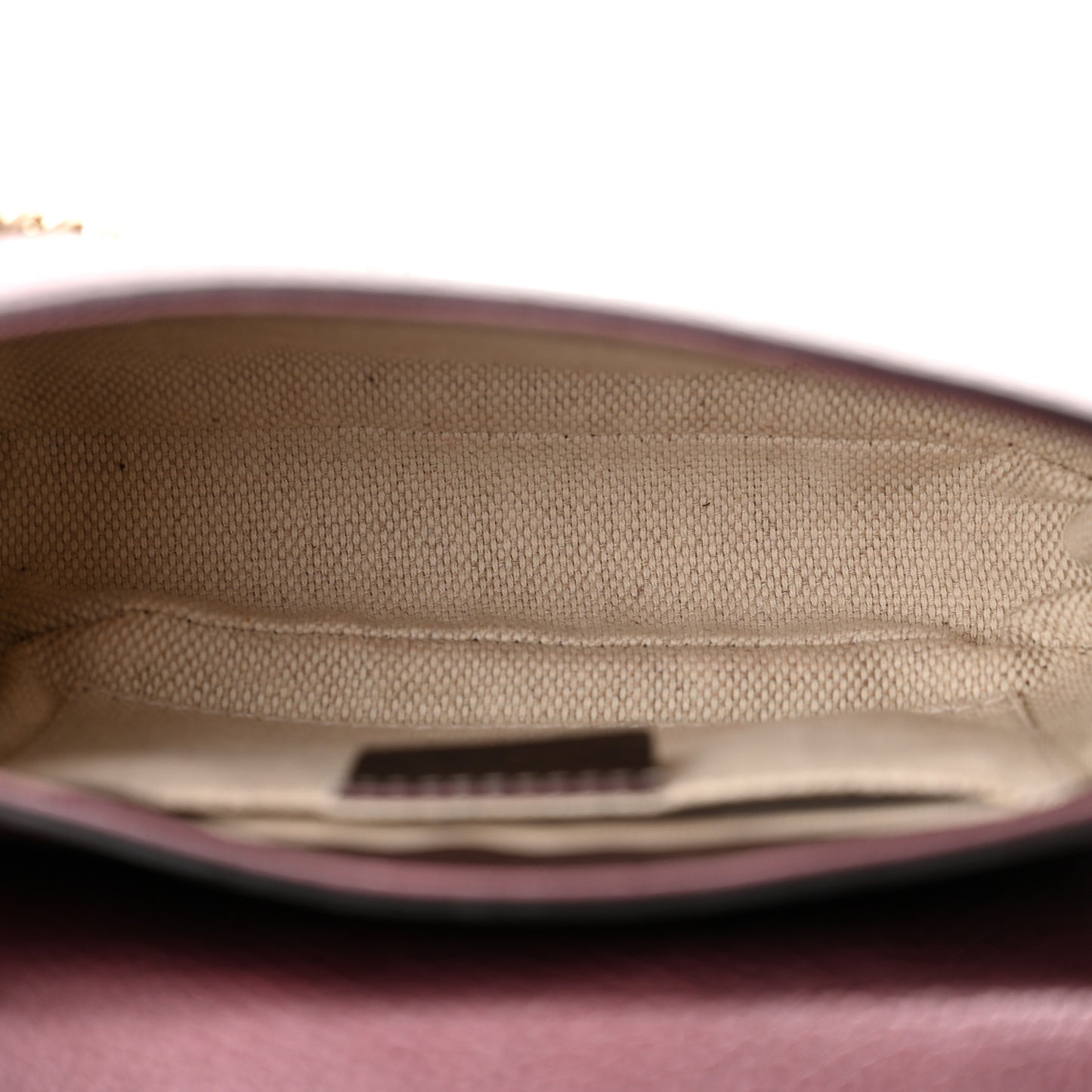 Metallic Pebbled Calfskin Small Soho Flap Crossbody Burgundy