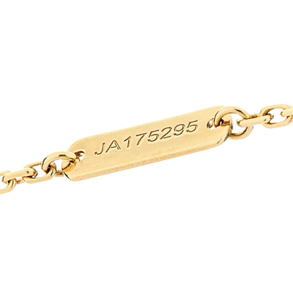 Van Cleef & Arpels 18K Yellow Gold Diamond Yellow Mother of Pearl Vintage Alhambra Pendant Necklace 7 of 7