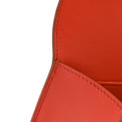 Hermes Tadelakt Egee Clutch Sanguine 13 of 15