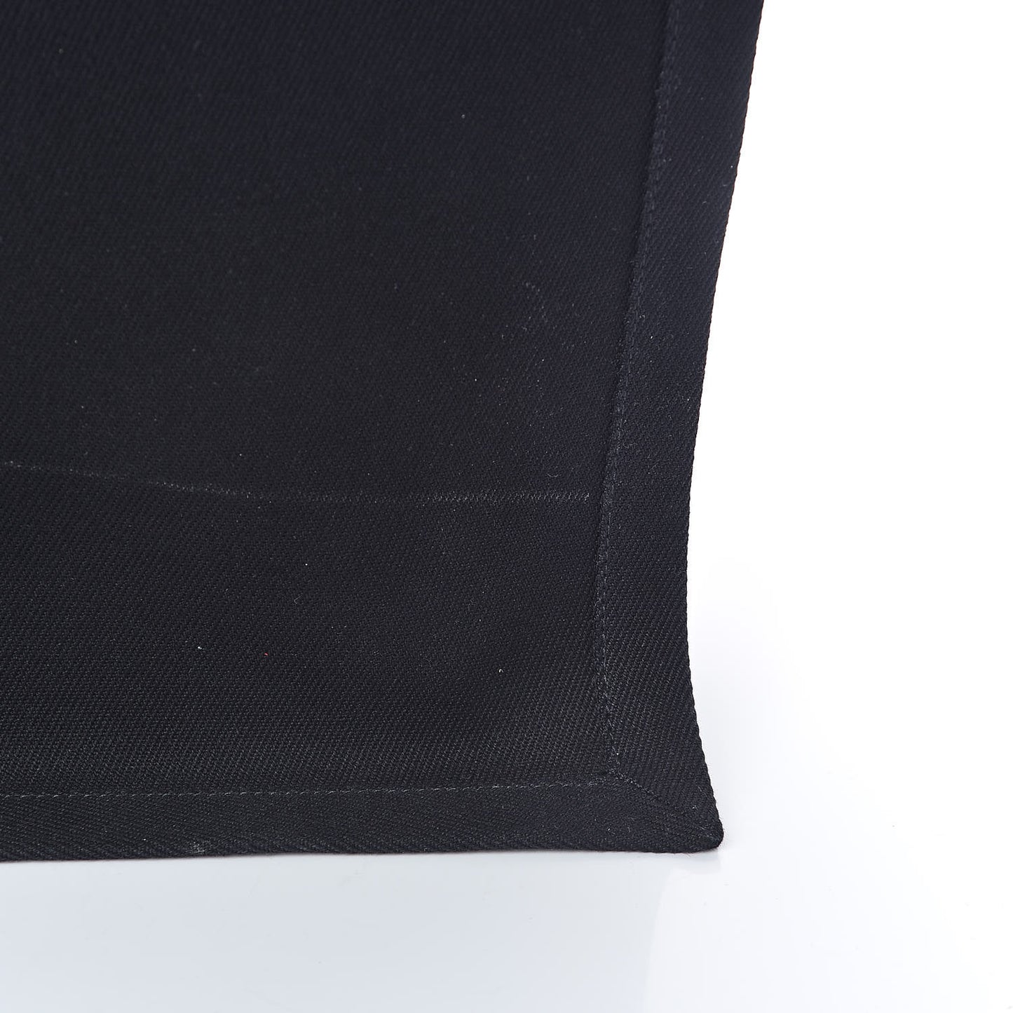 Linen Calfskin Rive Gauche Tote Black