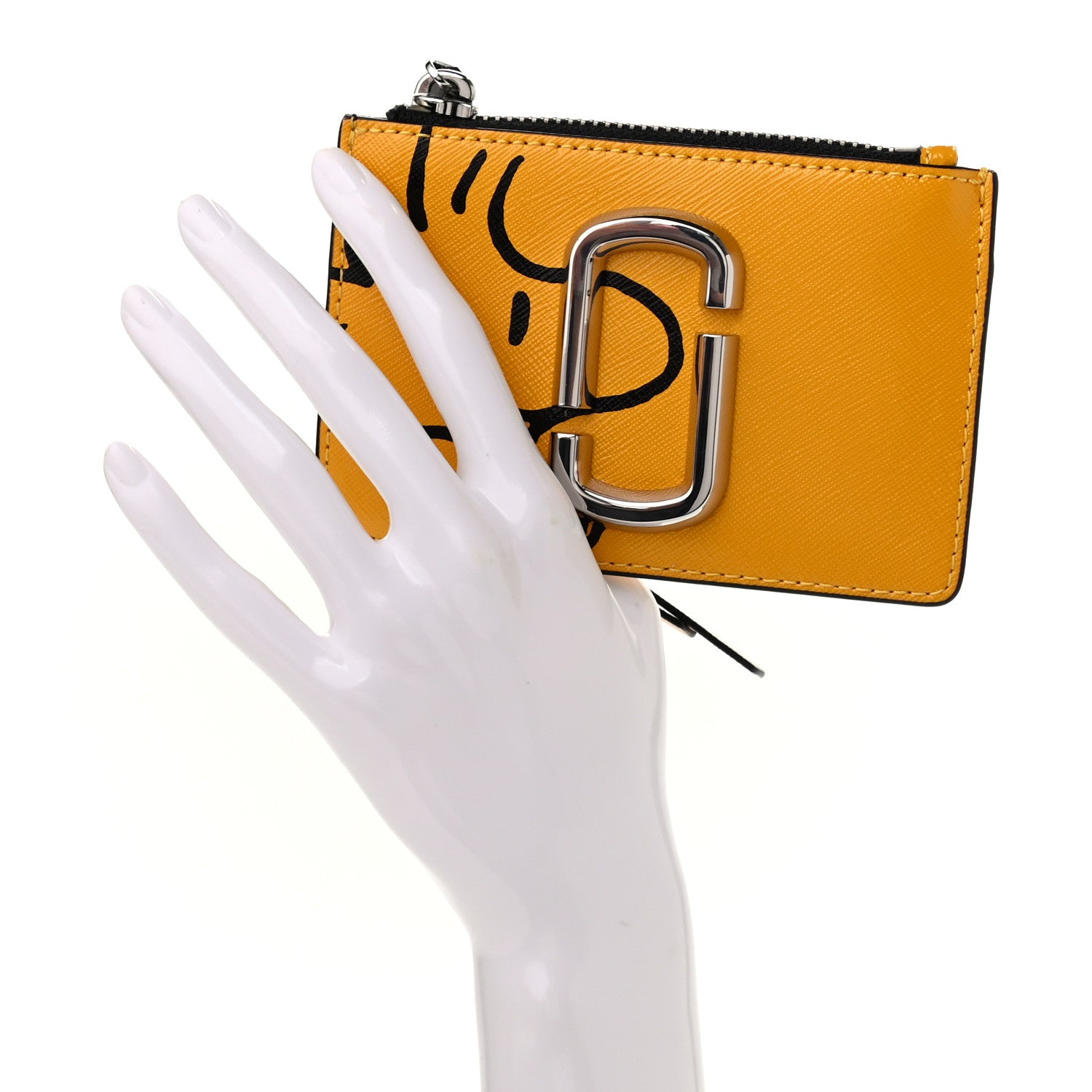 Marc Jacobs X PEANUTS Saffiano Woodstock Top Zip Multi Wallet Yellow 2 of 7