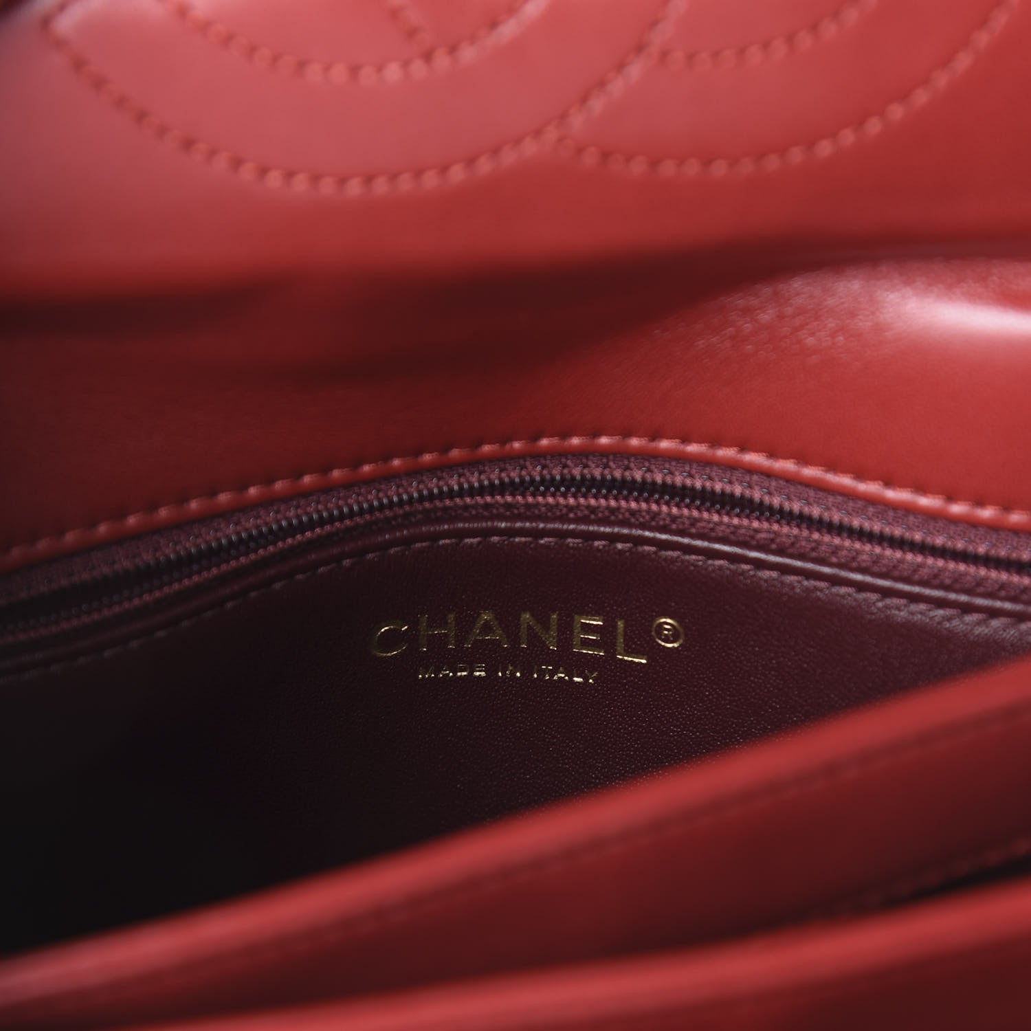 Chanel Lambskin Quilted Small Trendy CC Flap Dual Handle Bag Red 5 of 9