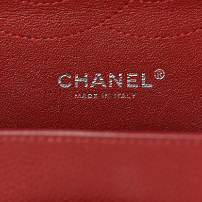 Chanel Caviar Quilted Jumbo Double Flap Dark Red 8 of 16