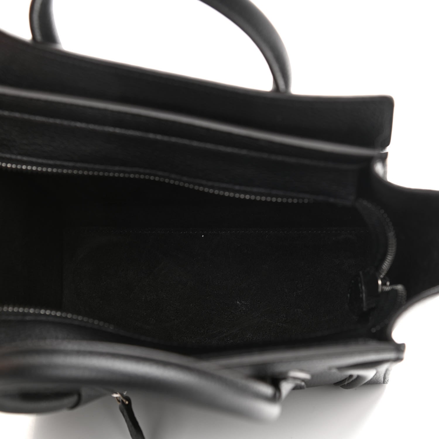 Celine Drummed Calfskin Nano Luggage Black 5 of 12