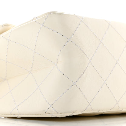 Chanel Aged Calfskin Quilted 2.55 Reissue Mini Flap White 9 of 10