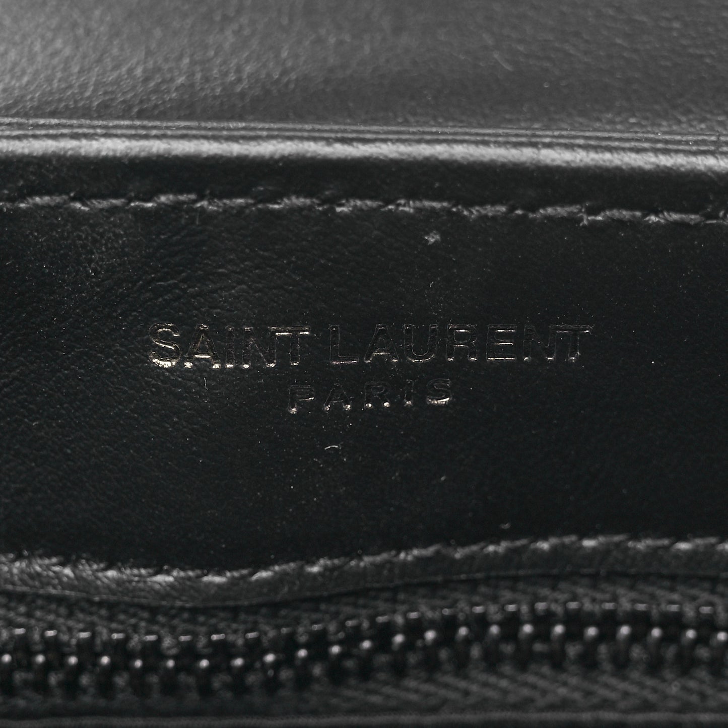 Calfskin Y Quilted Monogram Monochrome Toy Loulou Crossbody Bag Black