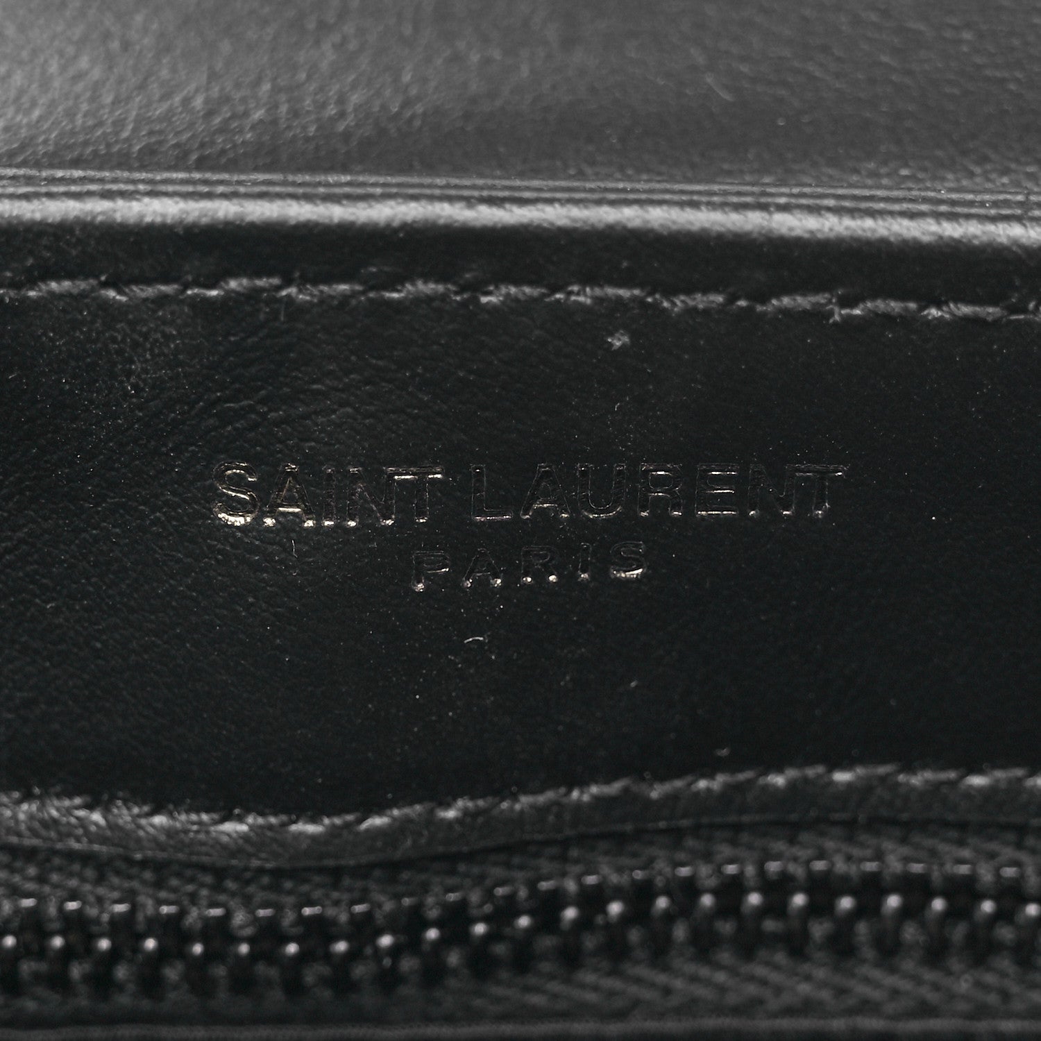Saint Laurent Calfskin Y Quilted Monogram Monochrome Toy Loulou Crossbody Bag Black 6 of 11