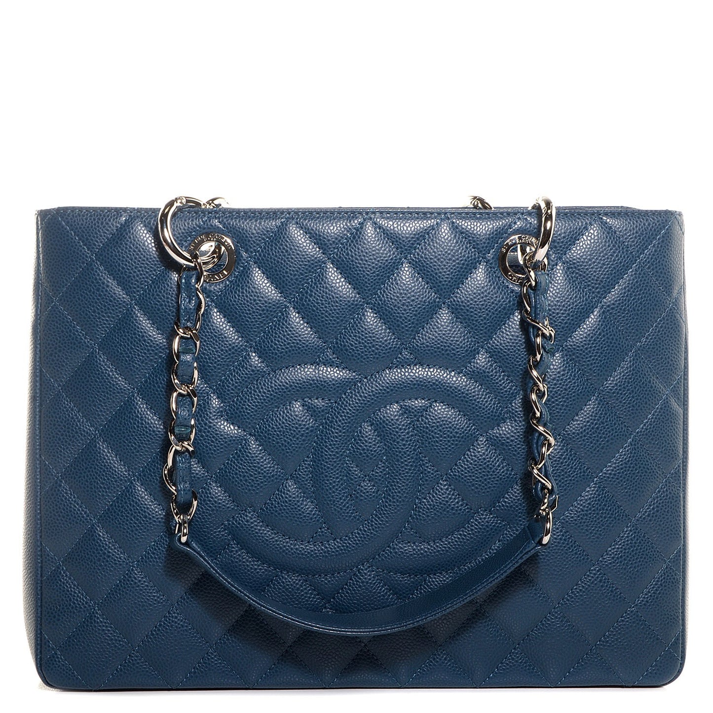 Caviar Grand Shopping Tote GST Dark Blue