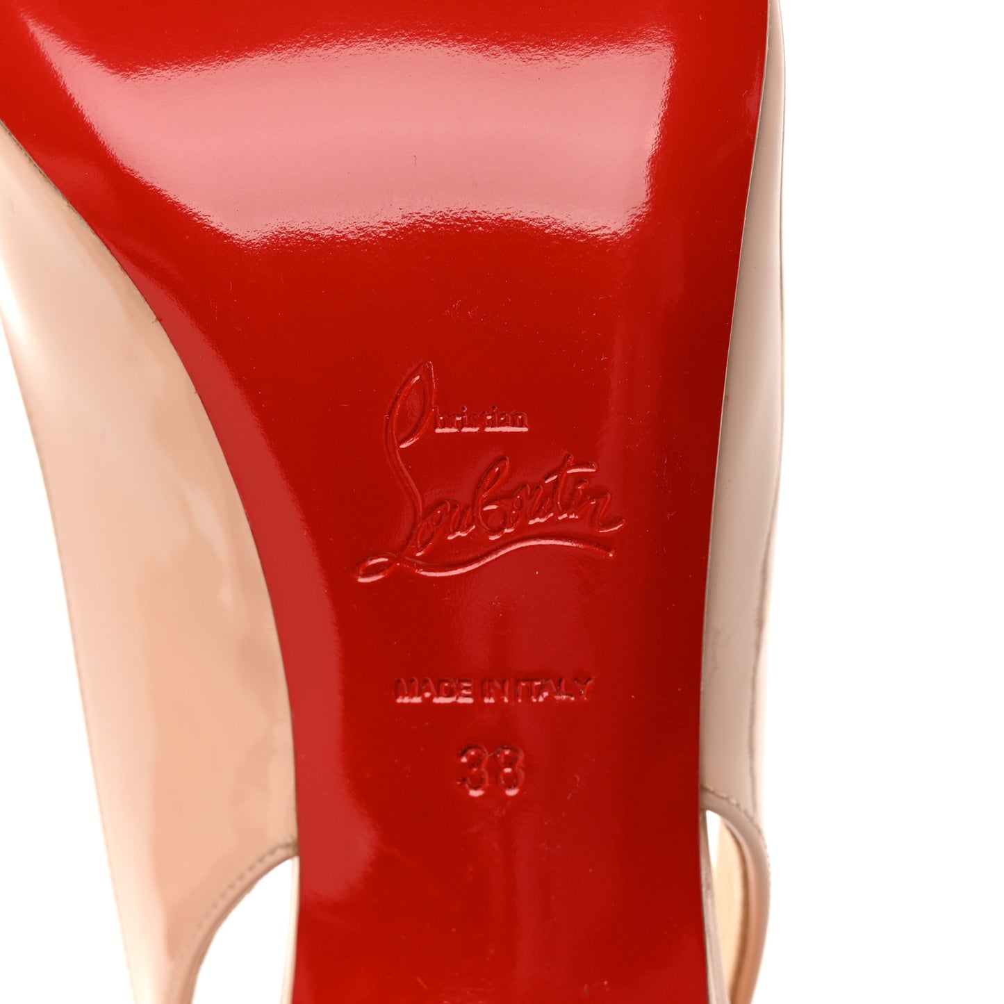 Patent Clare Sling 80 Pumps 38 Nude