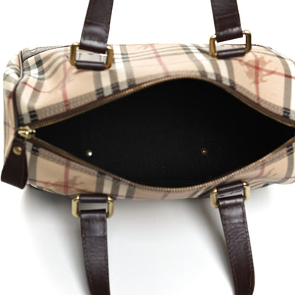 Burberry Haymarket Check Studded Bowler Brown 4 of 10