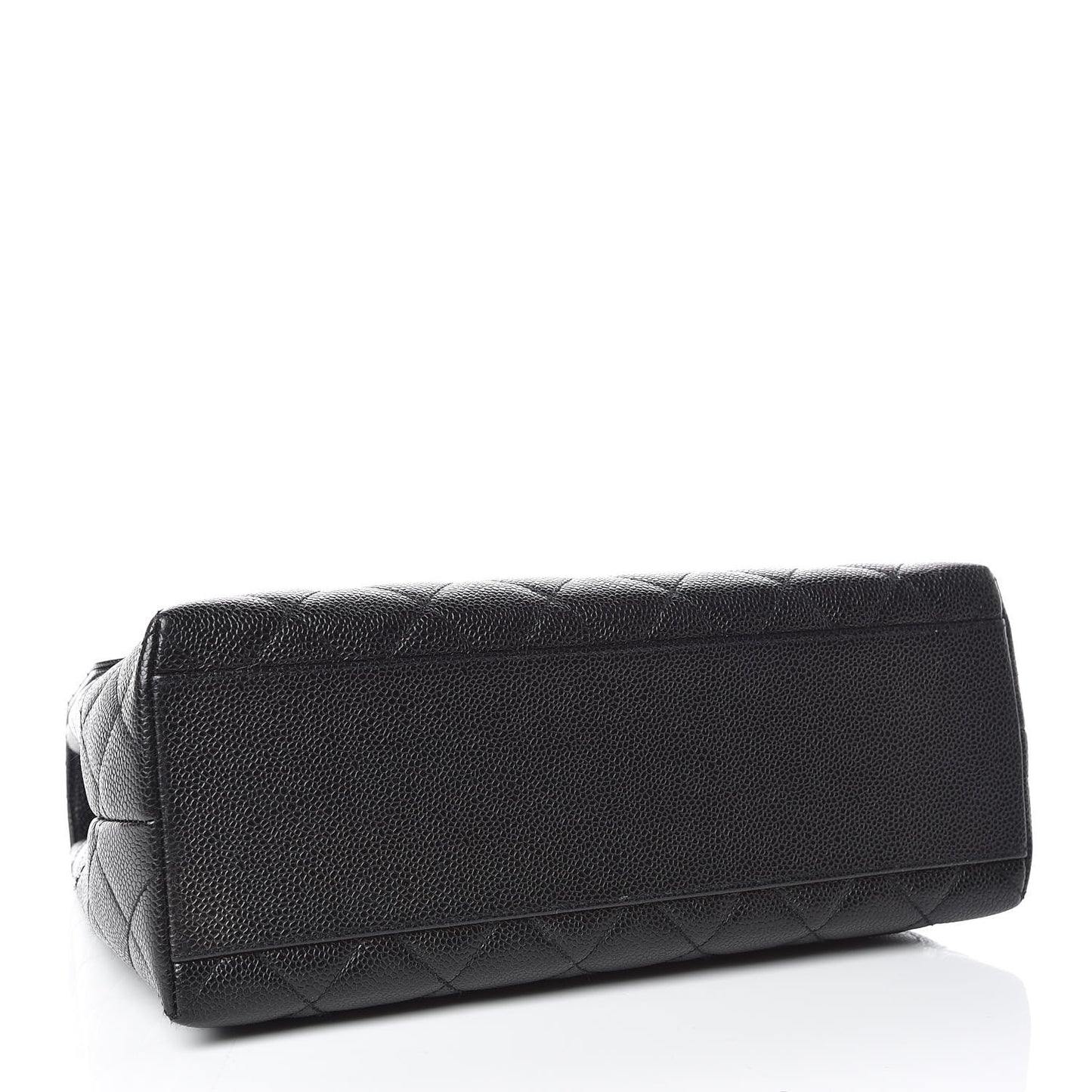 Caviar Quilted Jumbo Kelly Flap Black