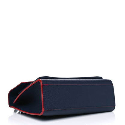 Louis Vuitton Soft Calfskin Mylockme Chain Bag BB Marine Rouge 3 of 4