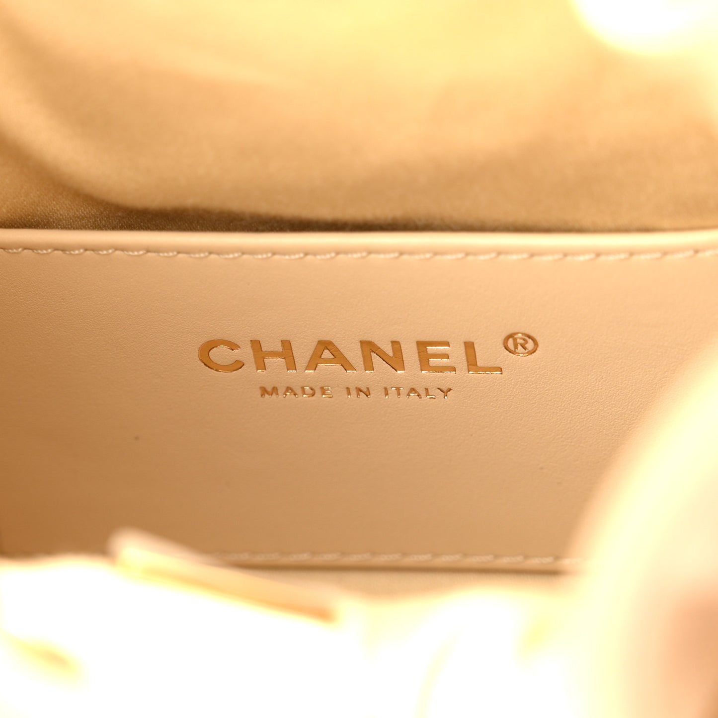 Caviar Quilted Mini Chanel 25 Handbag Beige